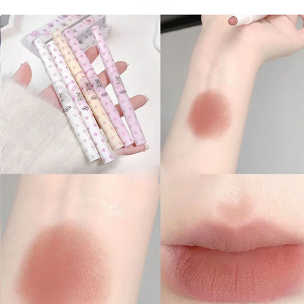 Lovely Sweet Doggie Double-ended Lip Liner Velvet Matte Pearlescent Lipstick For Outline Full Lips Cappuvini Nude Lip Pencil