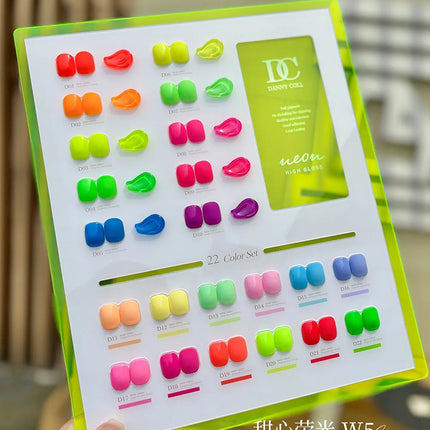 Fluorescent Color Gel Nail Polish Set Summer Neon Gel Semi Permanent Varnishes Nail Art Manicure Soak Off UV LED Gel Polish 15ml
