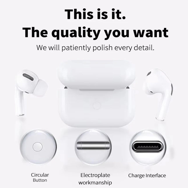 For Air pro5  Earphones TWS MaxWireless Bluetooth In Ear Earbuds Sport Noise Cancelling Headset For iPhone Xiaomi Huawei