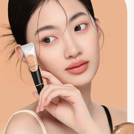 Foreverkey Concealer Cream Liquid Foundation For Dark Eye Circles Pimple Mark Waterproof Longlasting Smooth Makeup 10g