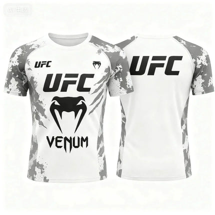 Hot Summer Selling UFC Boxing Fighting Competition Men's T-shirt Fashion Quick Drying Casual Breathable O-neck Short Sleeve Tops
