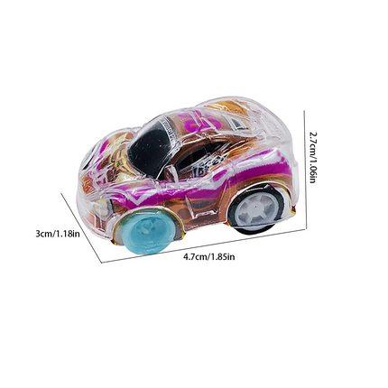 Double layered inertia color printed mini car, random style children's car toys, holiday gifts