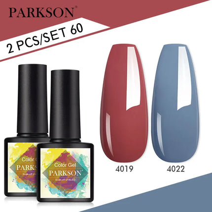 Parkson 2/3pcs Matte Top Coat Gel Nail Polish Kit Base Top Coat Set UV LED Nail Art Manicure Polish Primer Soak Off Nail Gel Set