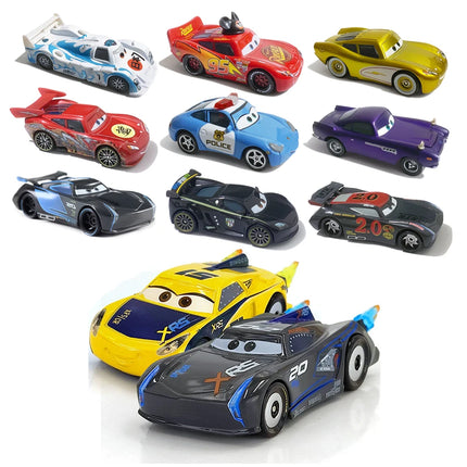 Disney Pixar Cars 3rd Generation XRS Series Racing Flame Tail Cruz Ramirez Jackson Storm 1:55 Metal Die Casting Children's Toys