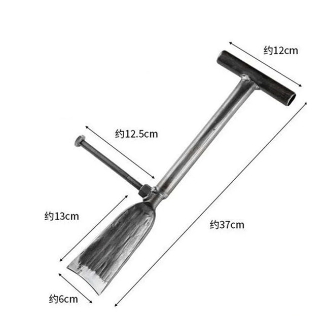 Manganese Steel Tree Digging Thickened Large Shovel Digging Pit Farm Tools Shovel with Foot to Move Seedlings Long Shovel