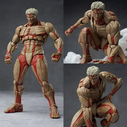 Hot In Stock Kaiyodo Eren Jaeger Action Figure Amazing Yamaguchi The Armored Titan Figure Attack On Titan Anime Model Toys
