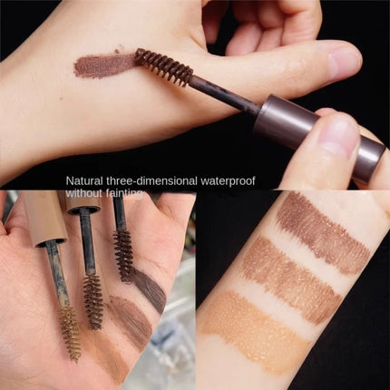Brown Liquid Eyebrow Cream Long Lasting Natural Eyebrow Pencil Mascara Quick-drying Paint Eyebrow Gel Women Makeup
