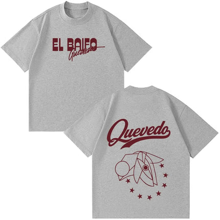 Summer Short-sleeved QUEVEDO EL BAIFO Album 2026 Tour Print T Shirt Men Women Fashion T-shirt Cotton Casual Vintage T-shirts Top