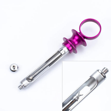 Dental Surgery Anesthesia Syringe Stainless Steel Aspirating Gun Syringe Dentist Surgical Injection Suction Instrument