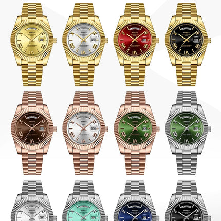 NIBOSI Brand Original Stainless Steel Quartz Watches For Men Luxury Date Display Luminous Fashion Men's Watch relogios masculino