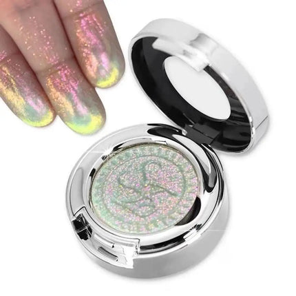 4Colors Galaxy Chameleon Monochrome Eye Shadow Flash Long-Lasting Spotflash Highlight Eyeshadow Pearlescent Silky