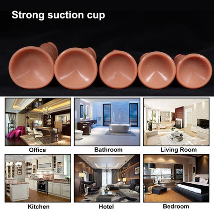5 Sizes Double Layer Silicone Dildo Realistic Fake Long Penis Butt Plug Adult Sex Toys For Woman Men Vagina Anal Massage Tools