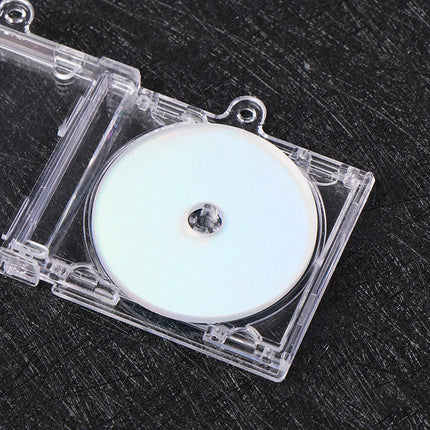 1pc NFC Functional CD Disc Key Chain Mini CD Case Keychain Peripheral Commemorative Album Key Holder For DIY Backpack Pendant