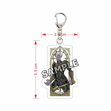 Baldur's Gate 3 Keychain Astarion Shadowheart Karlach Gale Acrylic Charm BG3 Game Figure Pendant Backpack Accessories Gift 6cm