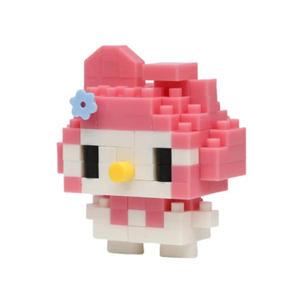 Sanrio Hello Kitty Kuromi My Melody Cinnamoroll Building Blocks Cartoon Figures Bricks Children's Assembly Toys Model Gift
