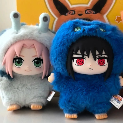 HOT!!Shippuden Beast Party Series Cute Plush Doll Toy Cartoon Backpack Pendant Anime Peripheral Gift Box Naruto Blind Box Gift