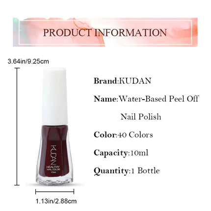 KUDAN 10ml Glass Bottle Colorful Nail Polish for Nails Pink Purple Blue Neon Fashion Polish Nail Art Varnish Summer Spring