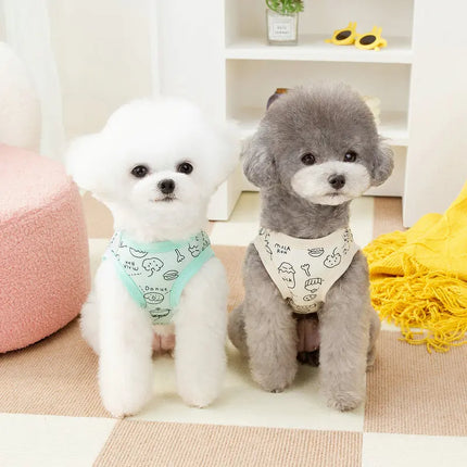 Summer Pet Shirts Cartoon Graffiti Pattern Clothing Puppy Cat Solid T-shirt Chihuahua Yorkie Thin Soft Fashion Vests Dog Clothes