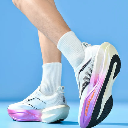 New Cushioning Running Shoes For Men Suitable Heavy Runners Lace Up Sports Women Non-slip Outdoor Athletic Male Sneakers