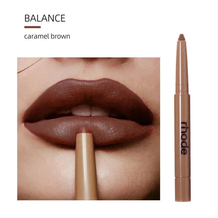 Fashion Lips Makeup Pocket Blusher Lip Gloss Oil Lip Balm Rouge With Lipstick Lip Shape Pen Liner Barrier Butter For Girl Gift