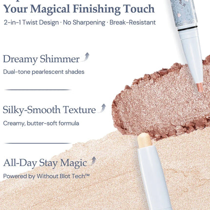 Flower Knows Shell's Jewel New Dual Tip Under Eye Brightener Long Lasting Waterproof Eyebrow Eyeliner Smudge Proof Makeup Tools