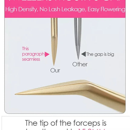6PCS False Eyelash Tweezers Set For Fake Fan Lashes Extensions Planting Eyebrow Clip Eyelashes Tongs Makeup Nail Tools Kit