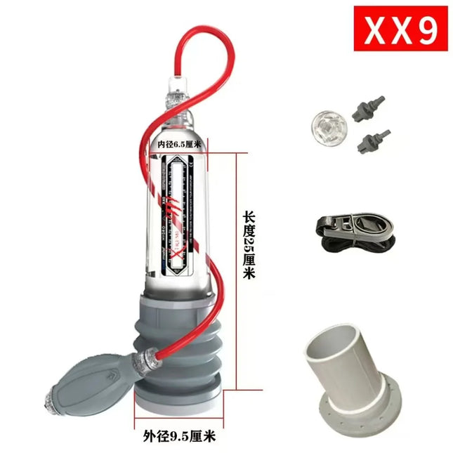 Male Penis Pump Water Vacuum Pump For Men Penis Enlargement Pump Dick Extender Cock Exercises Pump Glans Trainer Adults Sex Toys