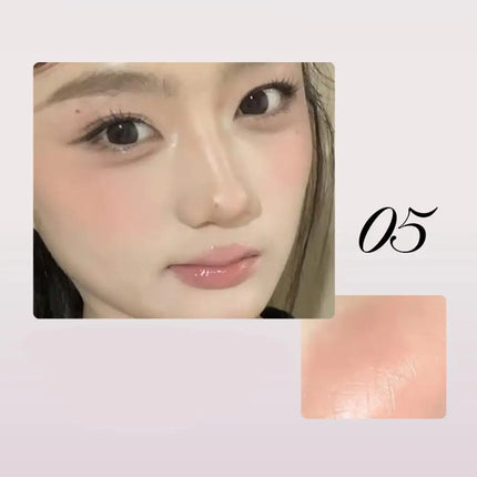 Face Liquid Blusher Smooth Cheek Eye Mousse Blush Matte Glitter Highlighter Stick Rouge Waterproof Contour Makeup