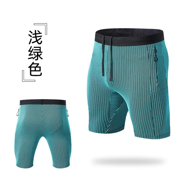 2 in 1 Summer Marathon Compression Shorts Quick Dry Long Distance Running Training Tights Sports Women Men Gym Male Waist bag