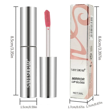 4 Color Mirror Gloss Lip Gloss Waterproof Long Lasting Moisturizer Water Light Lip Glaze No Fading Liquid Lipstick Lips Makeup