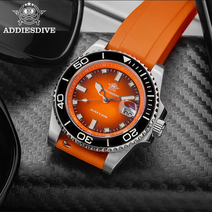 ADDIESDIVE Men's Watch Quartz Stainless Steel Diving Watch 200M Super Luminous Luxury Watch reloj hombre NEW Watch Reloj hombre