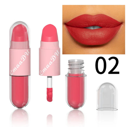 Halloween Lip Gloss Set, 3-Piece Non-Stick Shiny Lipstick, Glittery Purple and Black Lip Colors, Long-Lasting, Non-Transfer