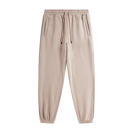 ZODF Trendy Men 345gsm Fleece Sweatpant Unisex Solid Color Loose Retro Hip Hop Winter Joggers Pants Brand Clothes HY0005