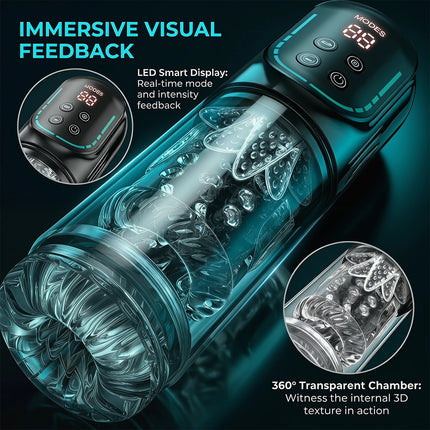 Automatic Male Masturbator Cup with Upgrade 12 S Vacuum Pump & 7 Sucking Rotating Licking Thusting Modes Pocket Pussy Stroker Blowjob Sex Toys For  MenAdult Toys Mens Sex Toys Pocket Pussy Pumps & Enlargers