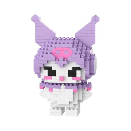 Sanrio Hello Kitty Kuromi My Melody Cinnamoroll Building Blocks Cartoon Figures Bricks Children's Assembly Toys Model Gift