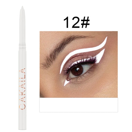 New Colored Eyeliner Set Waterproof Eyeliner Pencil Long Lasting Matte Eye Liner for Women Makeup Cosmetic Beauty Tool 12pcs/Box