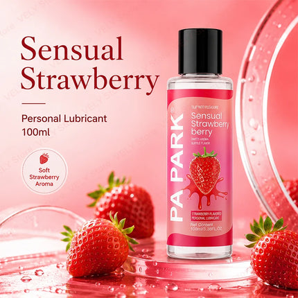 100ml Strawberry Lubricant – Water-Based Personal Lubrication, Portable Travel Size, Smooth Non-Sticky Glide, Intimate Comfort for Couples, Bedroom Fun, Adult Toys, Easy Cleanup, Men & Women, Sensual Gel for Romantic Nights