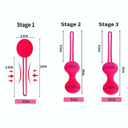 Set Safe Silicone Smart Ball Kegel Ball Ben Wa Ball Vagina Geisha Massager Exercise Machine Anal Ball Adult Games sex toys