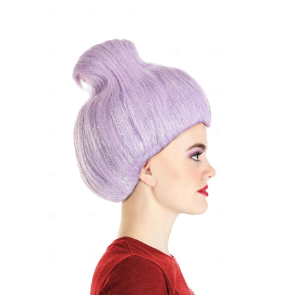 HAIRJOY Women  Synthetic Hair Wig Short Light Purple Fairy Godmother Costume Wig   for Carvinal Cosplay Costume