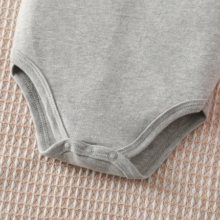 Retro Hello Spring Little Animals Pure Cotton Bodysuit Onesie Comfortable Cloths for Baby Jumpsuit for 0 To 12 Months Newborn