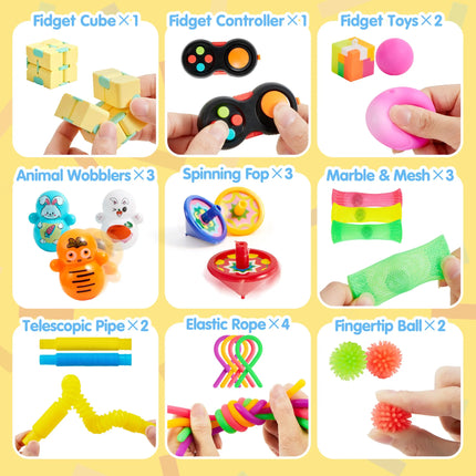 36 Pcs Party Favors for Kids, Popular Fidget Toys Pack, Goodie Bags Fillers for Kids Birthday Party, Prizes in Bulk for School