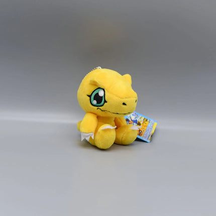 10cm Digimon Adventure Patamon Tailmon Gomamon Patamon Piyomon Agumon Tentomon Key chain Doll Plush Pendant Gift