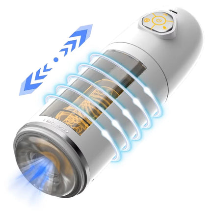 Automatic Male Masturbator APP Controlled Penis Pump with 10 Thrusting & Rotating Electric Pocket Pussy for Men Adult Sex Toys