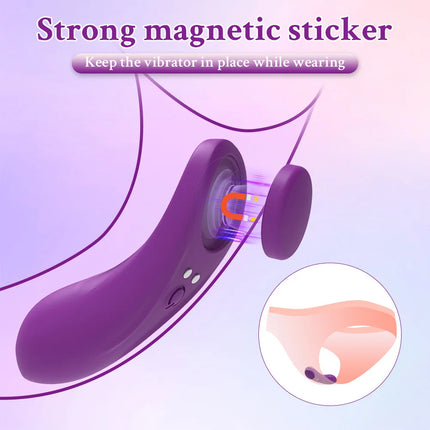 Wearable Clitoris Vibrator Women Panties Vibrator APP Remote Control Clit Stimulator Magnetic Anti-detachment Sex Toy for Women
