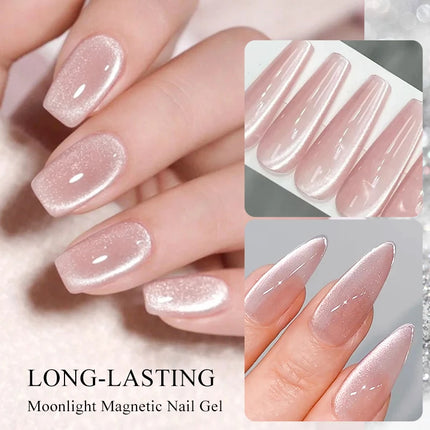 10ml Moonlight Cat Magnetic Gel Nail Polish Glitter Semi Permanant Soak Off UV LED Gel Varnish For Manicure DIY Nail Supplies