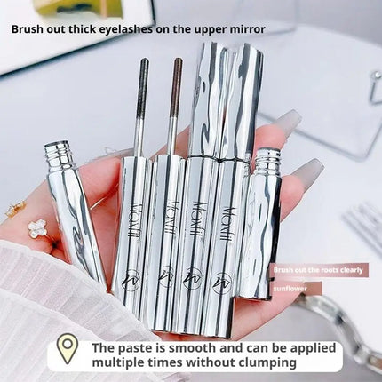 Maxfit Steel Tube Mascara Waterproof Silk Fiber Mascara Black Brown Long Curling Eyelash Extensions Non-Clumping Eye Make Cosmet