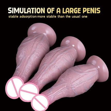 Realistic Big Glans Dildo Silicone Suction Cup Penis Female Vaginal Masturbation Cock Woman Man Anal Adult Sex Toys Dildos Balls