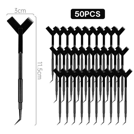 10/30/50PCS  Y Shape Eyelash Makeup Brushes Eyelash Extension Supplies Lash Accessories Reuseable Plastic Eyelash Perming Brush