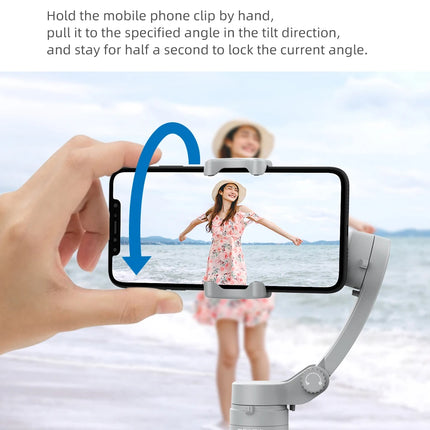 AXNEN HQ3 3-Axis Gimbal Stabilizer for Smartphone Handheld Phone Video Record, Android iPhone Tiktok Vlog Cellphone Stabilizer