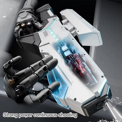 Upgrade Electric LED Water Gun Toy Automatic Continuous Shooting Water Pistol Spayer Blaster Pool Outdoor Toys for Kids Adult